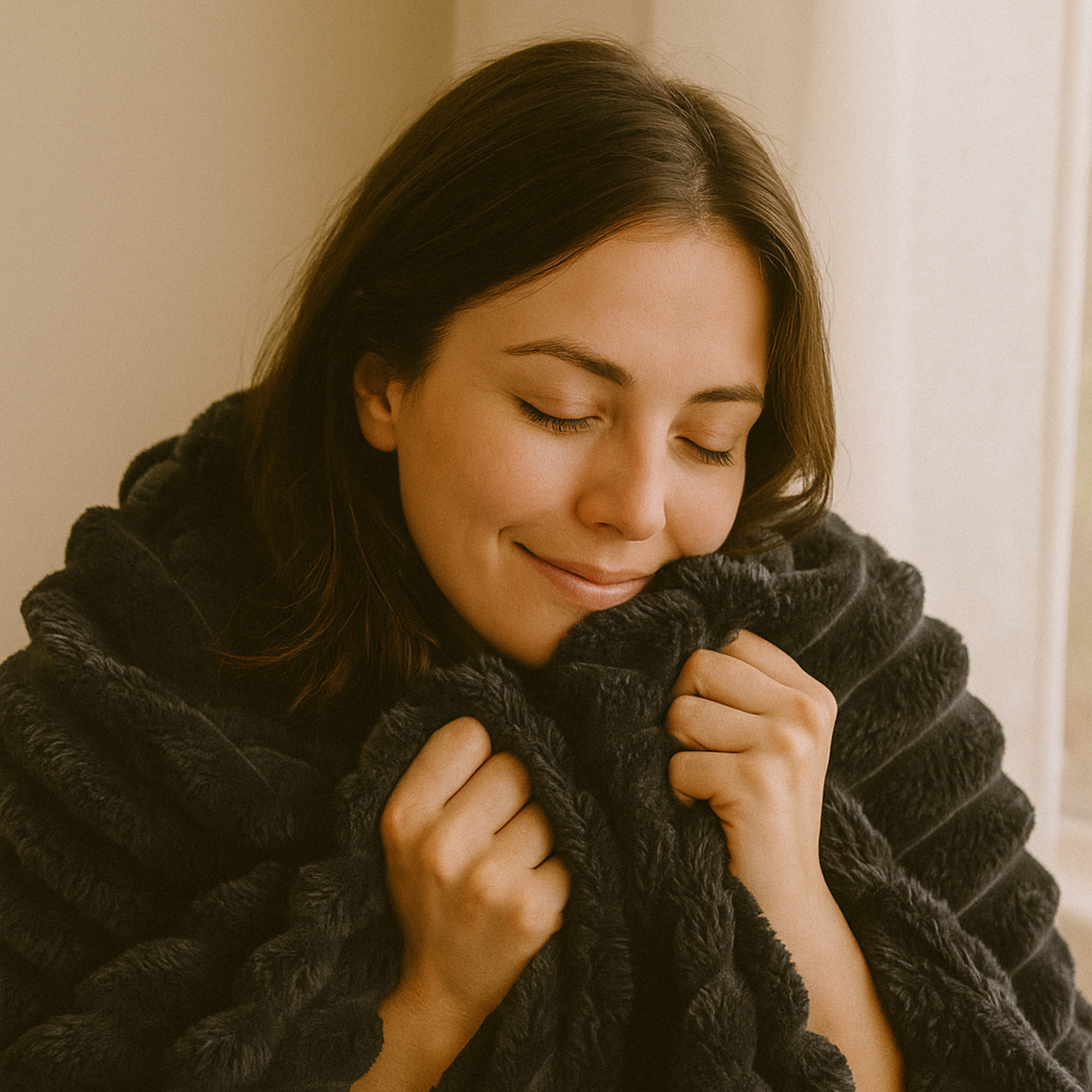 Striped Microfiber Plush Blankets