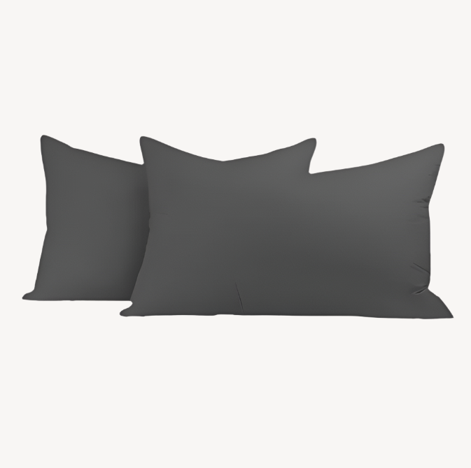 Charcoal Solid Pillowcases